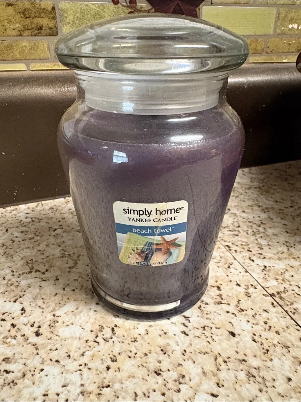 Yankee Candle Purple Beach Towel Scented Jar Candle